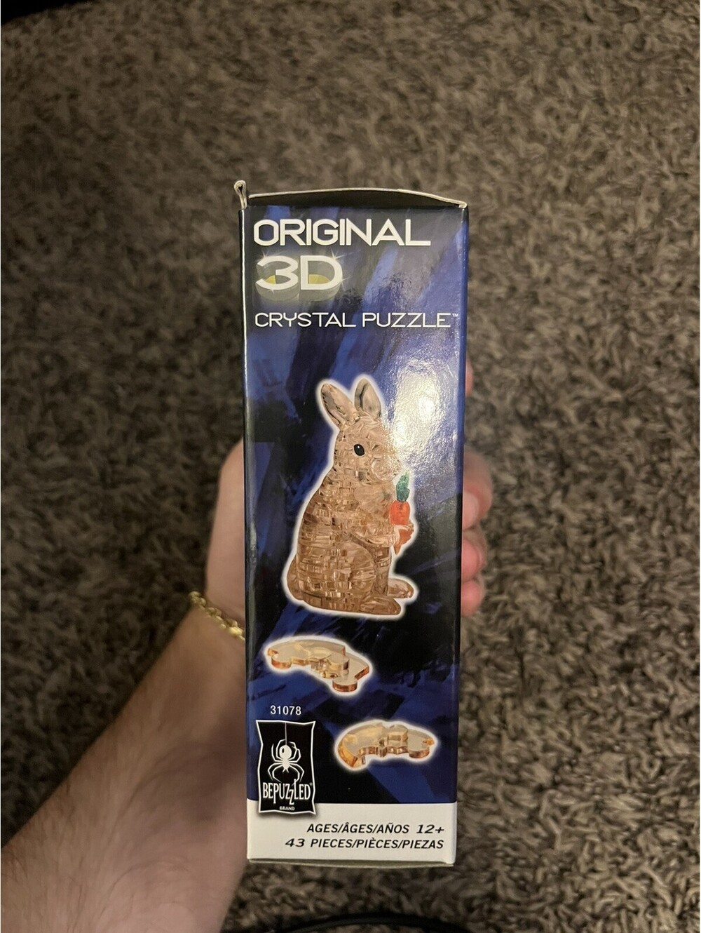 BePuzzled Rabbit Original 3D Crystal Puzzle Easter - Picture 3 of 6
